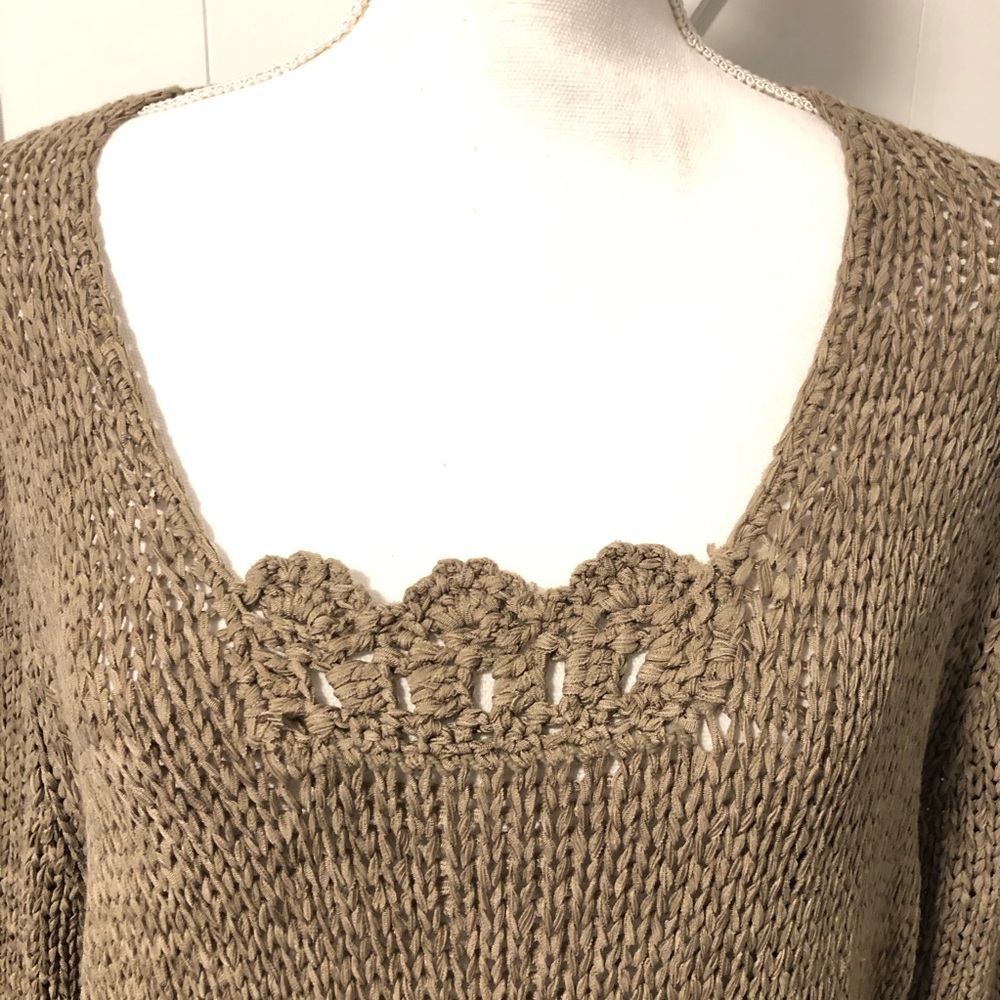 Peck & Peck Weekend Open-Weave Sweater